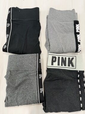 4 pink leggings XS